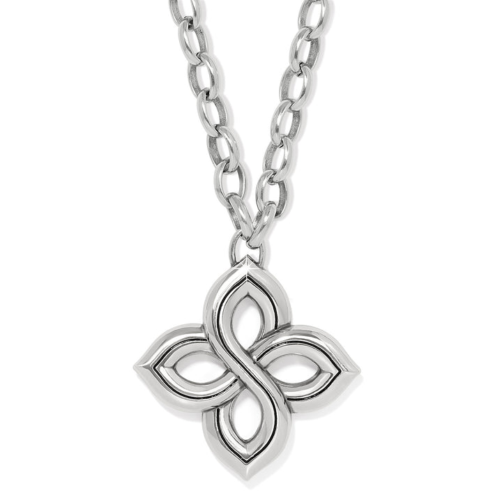 Brighton: Interlok Floral Knot Bold Necklace in Silver JM7630 - The Vogue Boutique