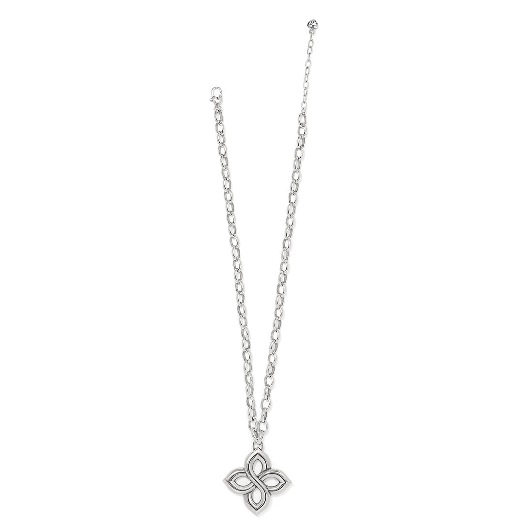 Brighton: Interlok Floral Knot Bold Necklace in Silver JM7630 - The Vogue Boutique