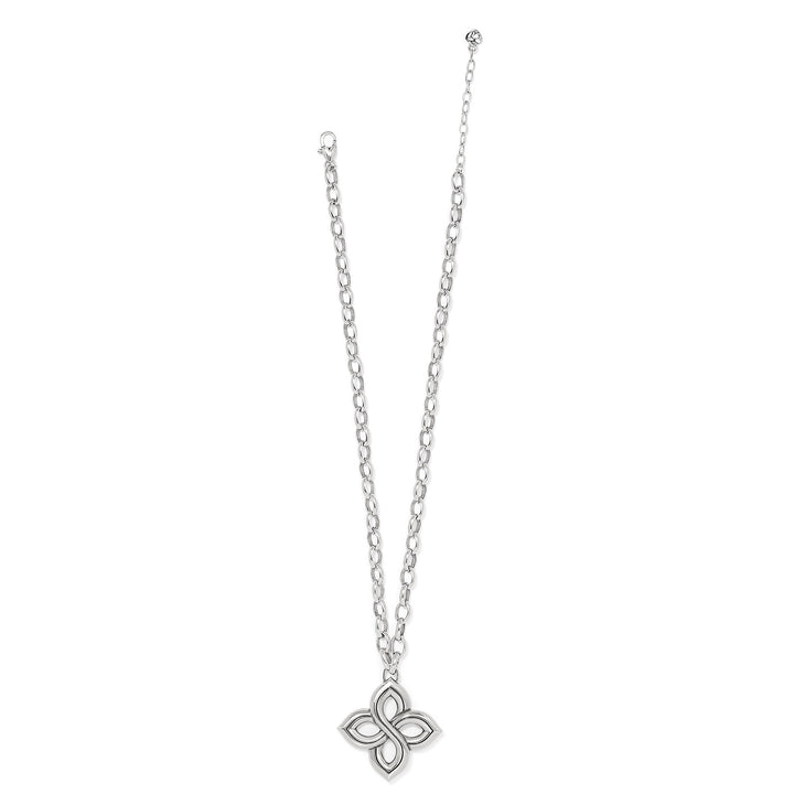 Brighton: Interlok Floral Knot Bold Necklace in Silver JM7630 - The Vogue Boutique