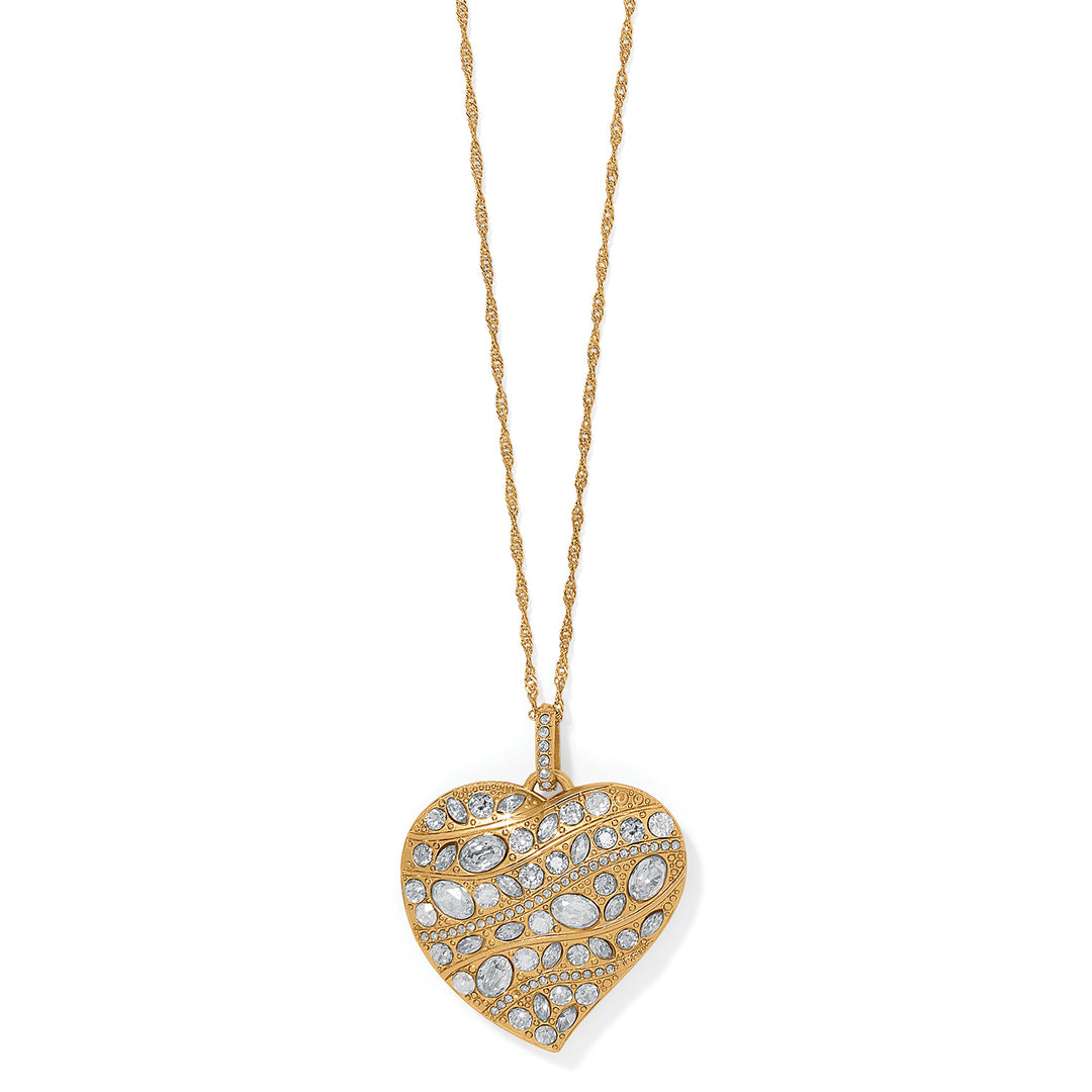 Brighton: Trust Your Journey Convertible Reversible Large Heart Necklace (JM7648)