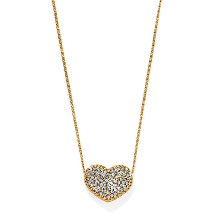 Brighton: Illumina Celeste Heart Bold Necklace in Gold (JM7731) - The Vogue Boutique