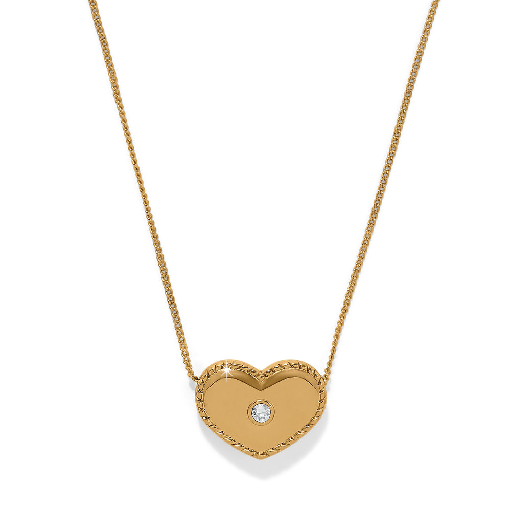 Brighton: Illumina Celeste Heart Bold Necklace in Gold (JM7731) - The Vogue Boutique