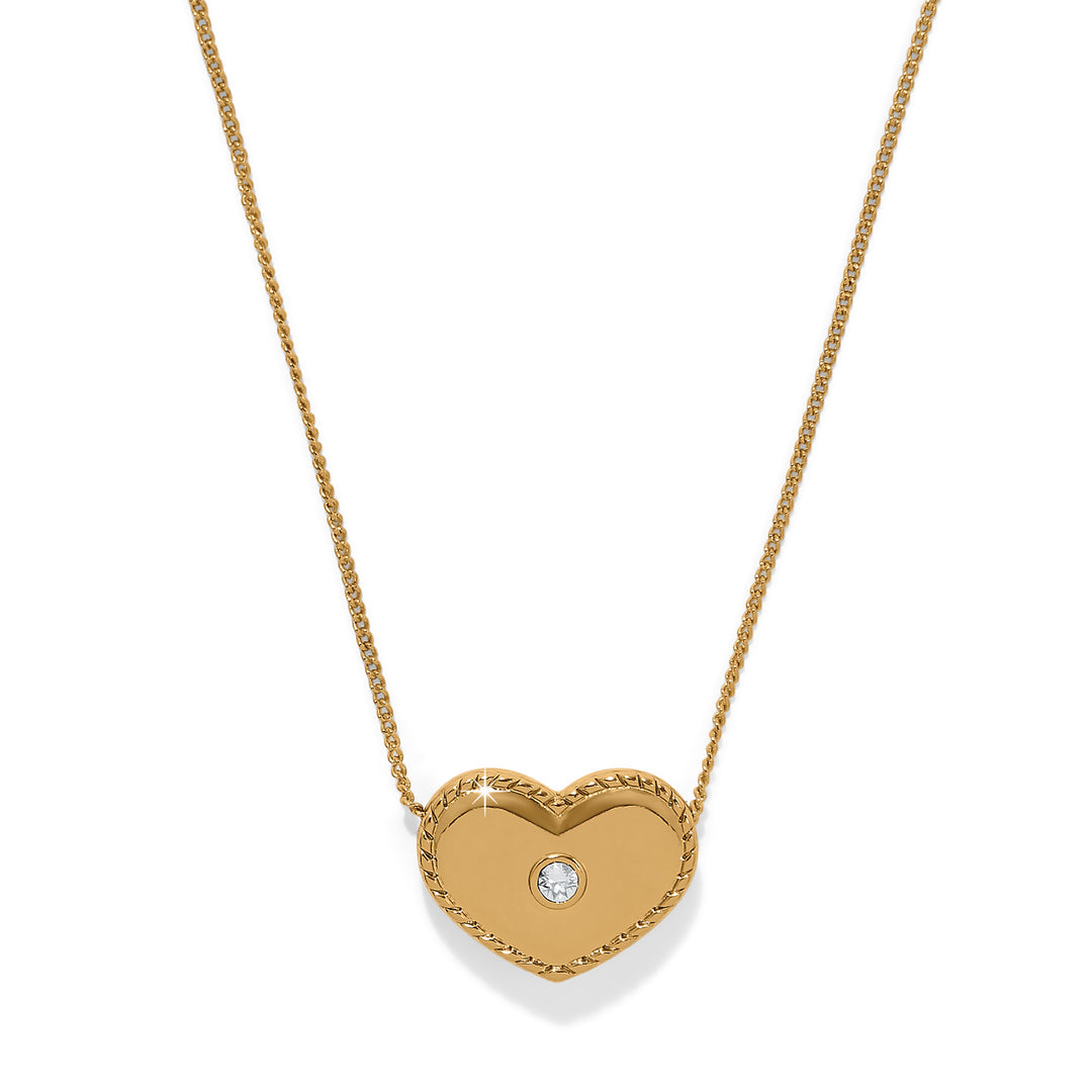 Brighton: Illumina Celeste Heart Bold Necklace in Gold (JM7731) - The Vogue Boutique