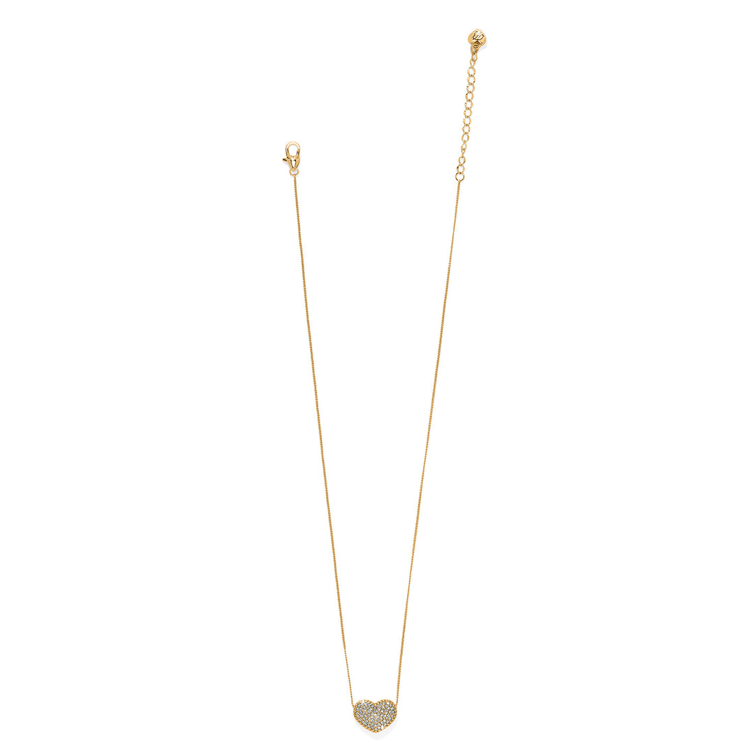 Brighton: Illumina Celeste Heart Bold Necklace in Gold (JM7731) - The Vogue Boutique