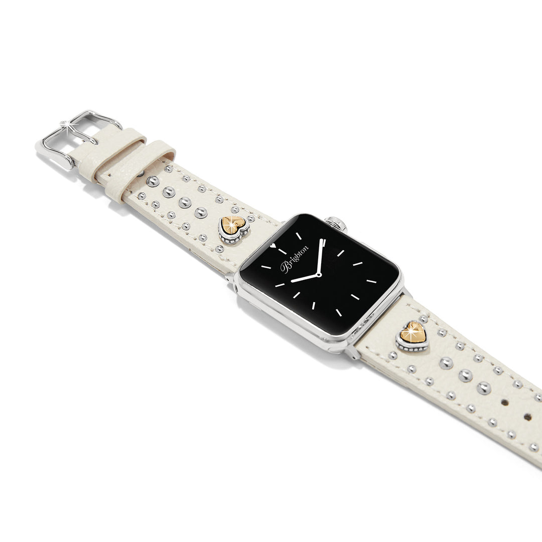Brighton: Pretty Tough Heart Watch Band in 2 Tone W20480