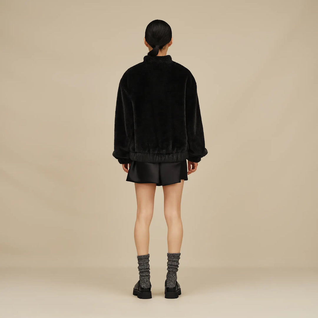 UGG: Rib Knit Slouchy Crew Sock - Grey/Black (1014832-GRB)