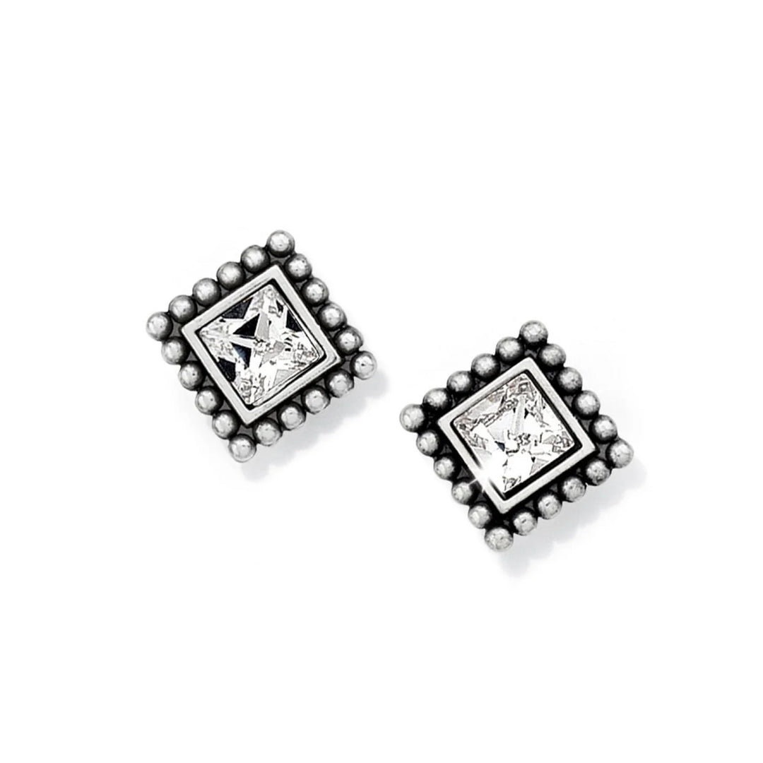 Brighton: Sparkle Square Mini Post Earrings (J20602)