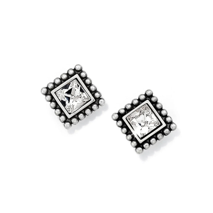 Brighton: Sparkle Square Mini Post Earrings (J20602)