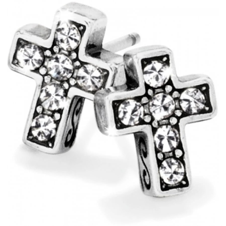 Brighton: Starry Night Cross Mini Post Earrings (J21691)