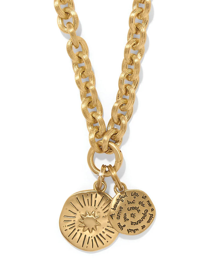 Brighton: Token Lavish Link Charm Necklace (JM0257)