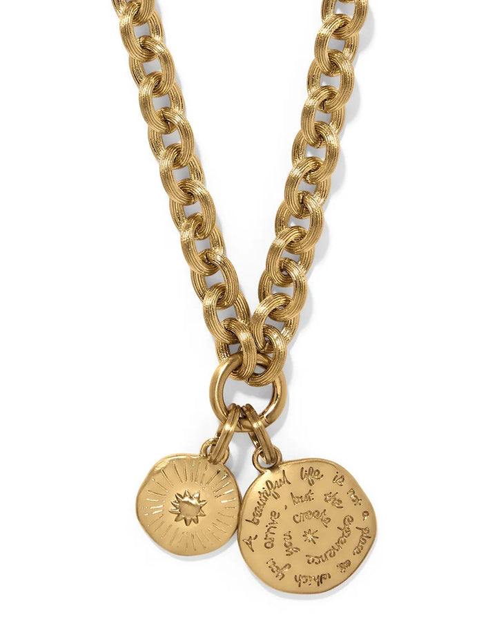 Brighton: Token Lavish Link Charm Necklace (JM0257)