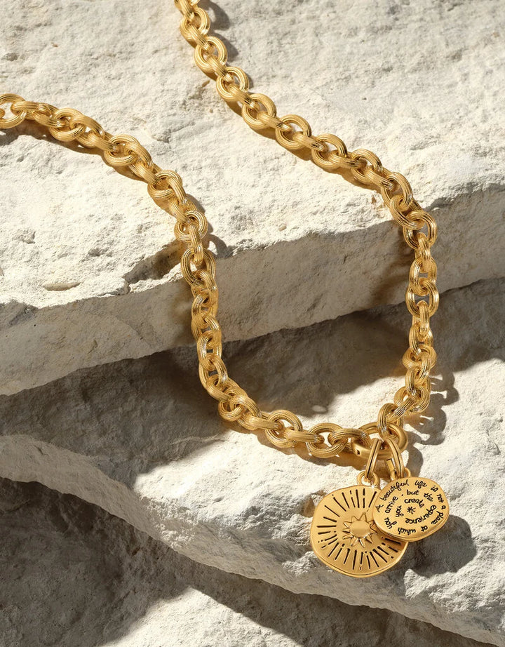 Brighton: Token Lavish Link Charm Necklace (JM0257)