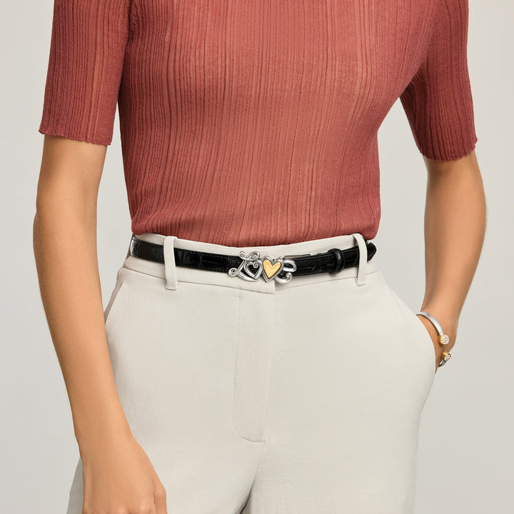 Brighton: True Love Pant Belt in Black (B30343)