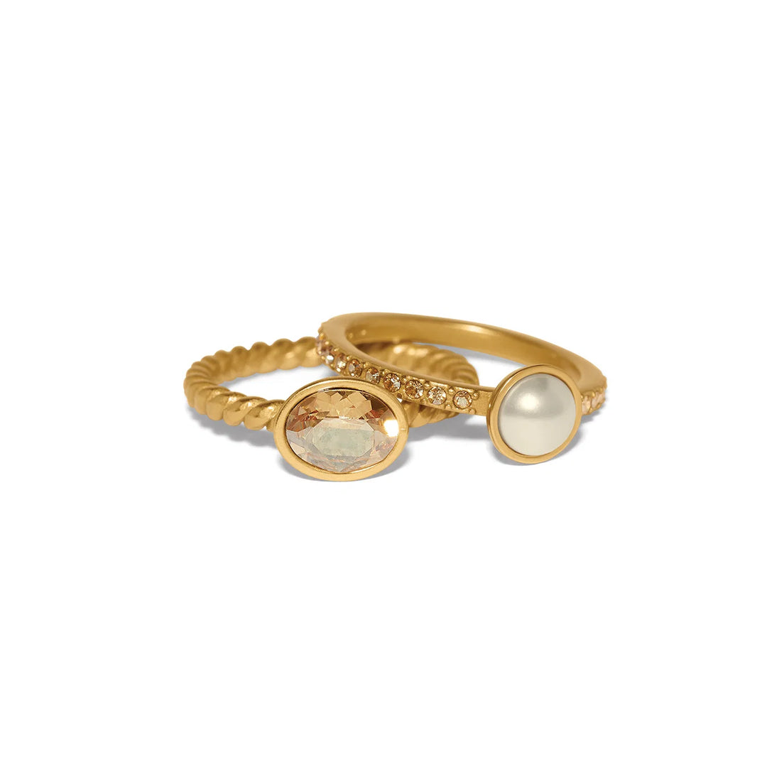 Brighton: Trust Your Journey Double Pearl Ring (J63703)