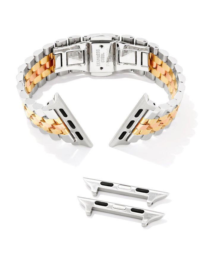 Kendra Scott: Alex 5 Link Watch Band in Tri Tone - The Vogue Boutique