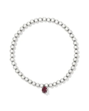 Kendra Scott: Cailin Stretch Bracelet in Silver Red Crystal