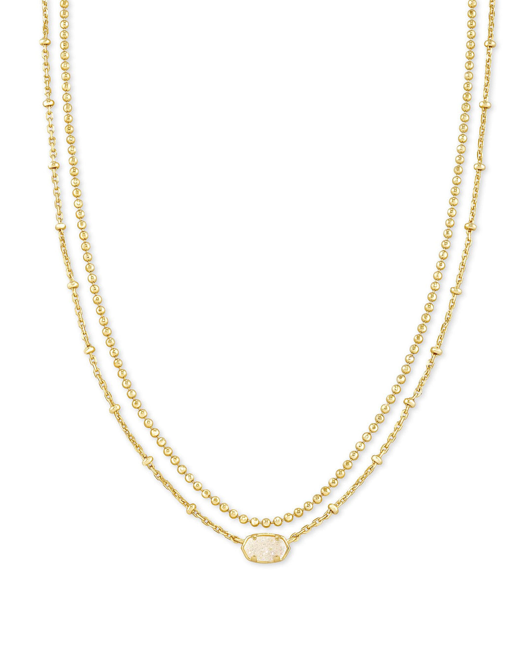 Kendra Scott: Emilie Multi Stand Necklace in Gold Iridescent - The Vogue Boutique