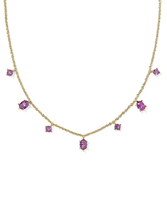 Kendra Scott: Cailin delicate strand necklace in Purple