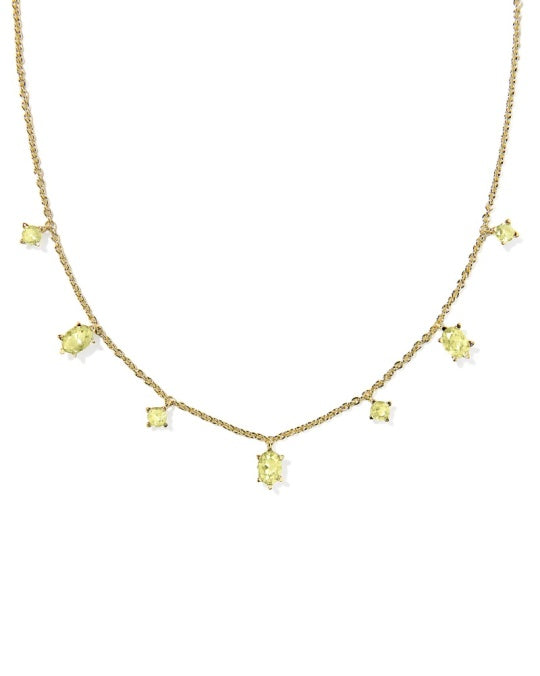 Kendra Scott: Cailin delicate strand necklace in Light Green