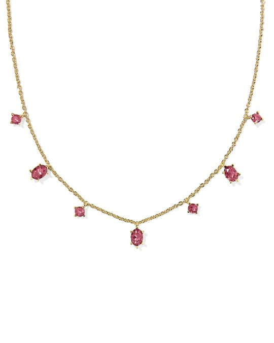 Kendra Scott: Cailin delicate strand necklace in Red Crystal
