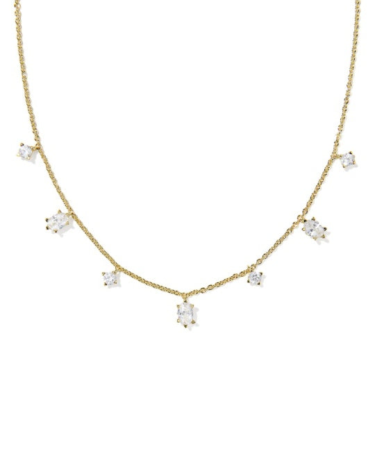 Kendra Scott: Cailin delicate strand necklace in White