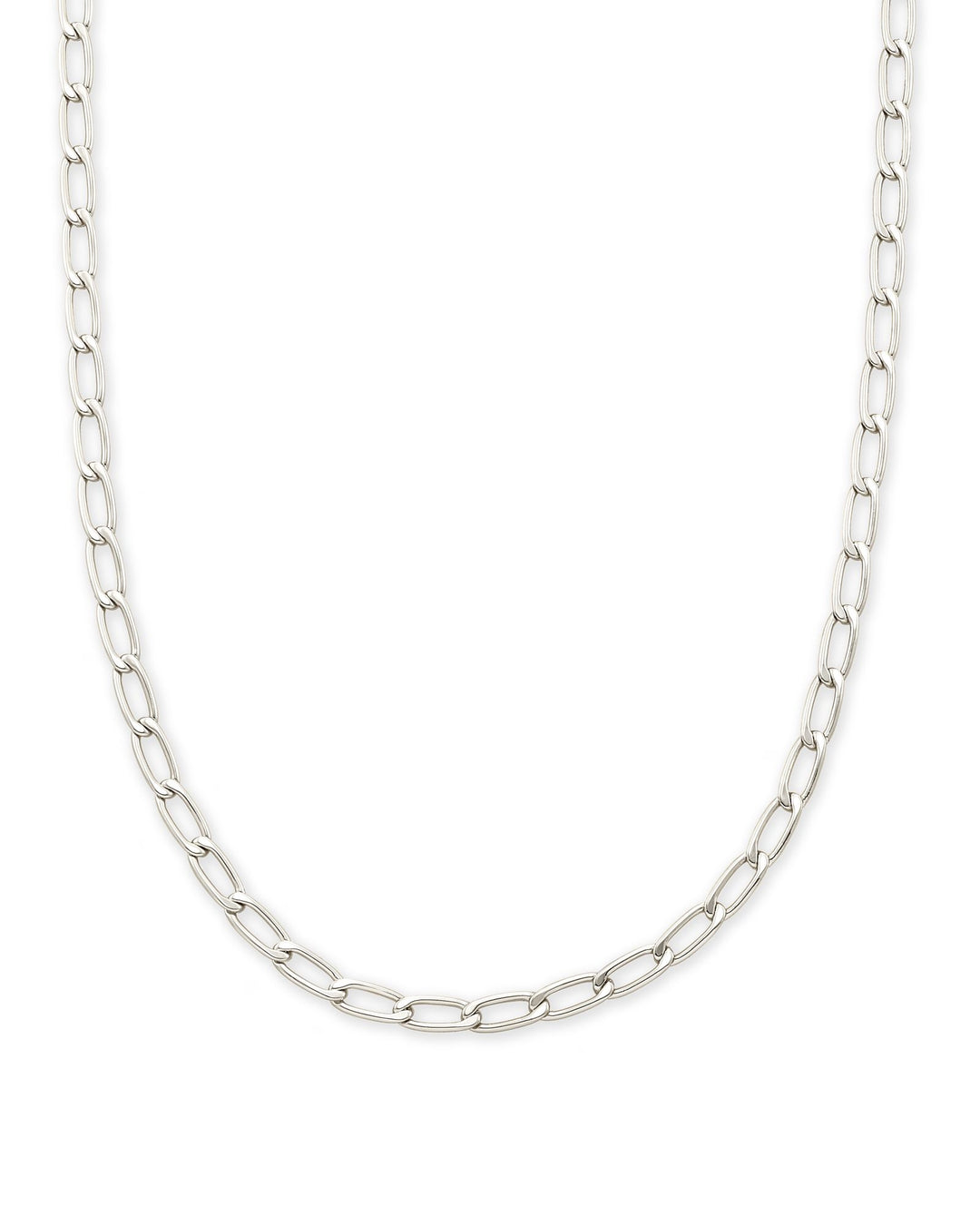 Kendra Scott: Merrick Chain Necklace in Silver - The Vogue Boutique