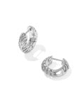 Kendra Scott: Tiger Striped Mikki Huggie Earrings in Silver (9608805536)