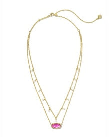 Kendra Scott: ELISA PEARL MULTI STRAND NECKLACE IN GOLD AZALEA ILLUSION - The Vogue Boutique
