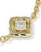 Kendra Scott: Mallory Crystal Delicate Chain Bracelet in Gold White