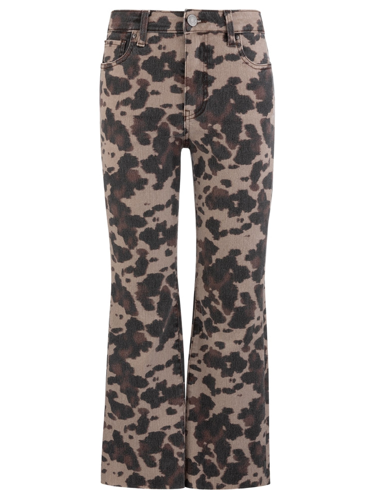 Kut: Kelsey High Rise Ankle Flare With Raw Hem in Taupe (KB63004)