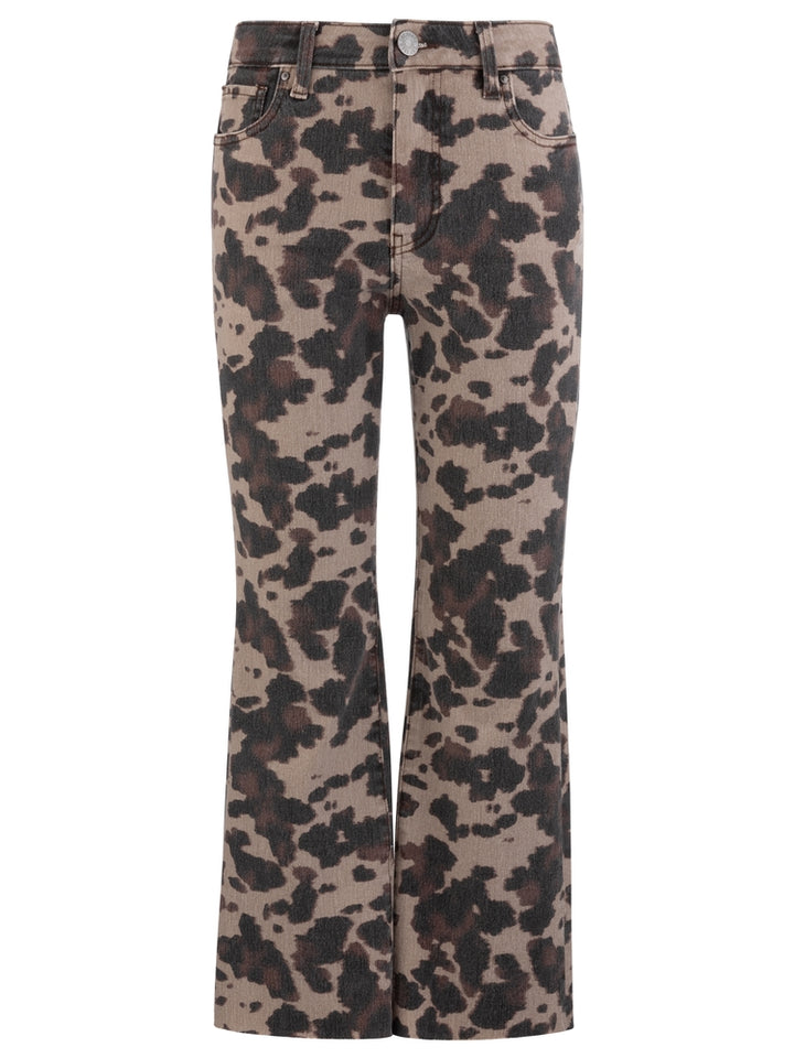 Kut: Kelsey High Rise Ankle Flare With Raw Hem in Taupe (KB63004)