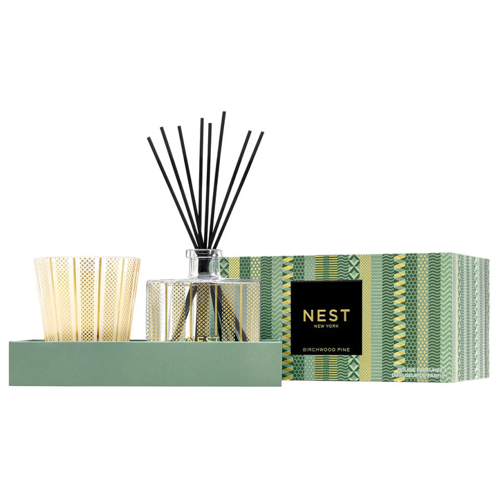 Nest: Classic Candle and Diffuser Set in Birchwood Pine
