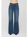 Pistola: Vivian Mid Rise Wide Leg in Blue Depths (P00016530)