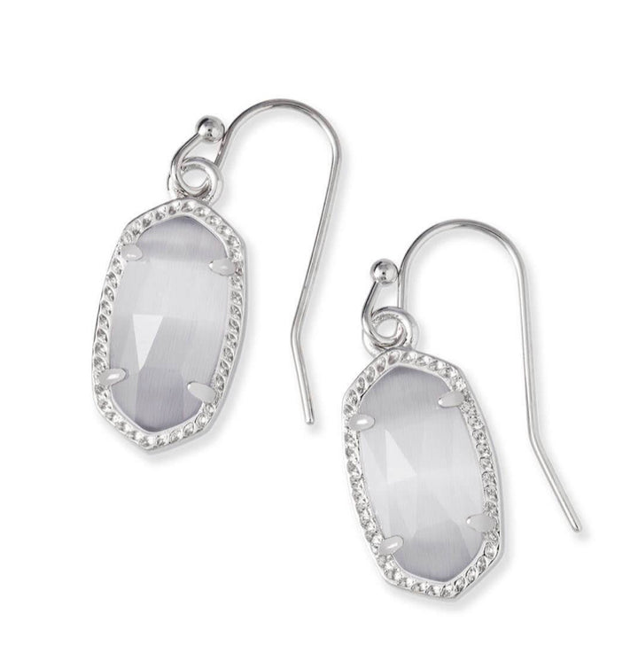 Kendra Scott: Silver Lee Drop Earrings - The Vogue Boutique