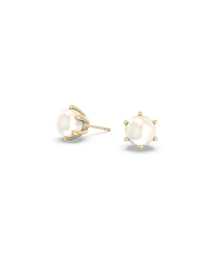 Kendra Scott: Ashton Gold Pearl Stud Earrings - The Vogue Boutique