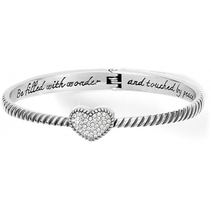Brighton: Celestia Heart Hinged Bangle (JB9741) - The Vogue Boutique