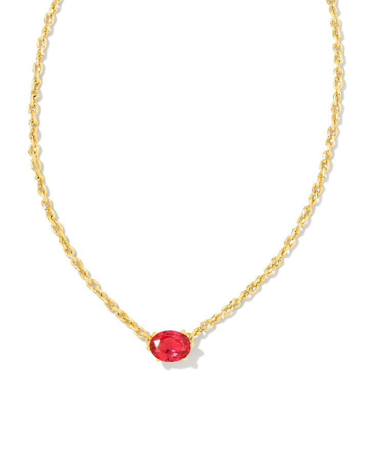Kendra Scott: Cailin Birthstone Gold Pendant Necklace - The Vogue Boutique