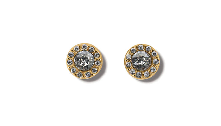 Brighton: Illumina Solitaire Post Earrings in Gold JA8262 - The Vogue Boutique