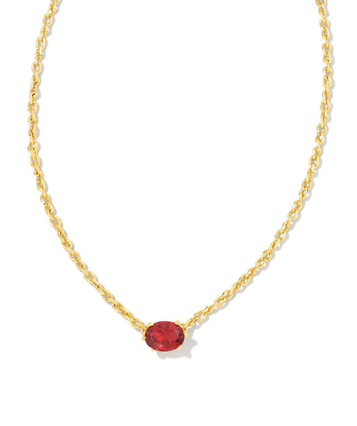 Kendra Scott: Cailin Birthstone Gold Pendant Necklace - The Vogue Boutique
