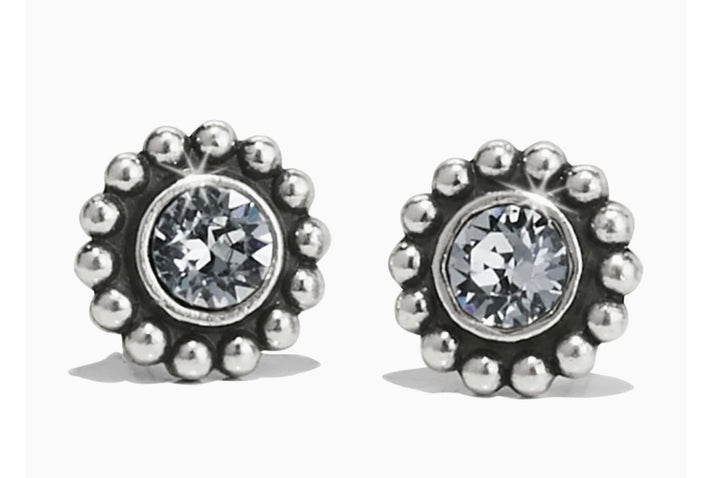 Brighton: Twinkle Silver Mini Post Earrings-J20492 - The Vogue Boutique